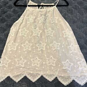 Women’s size large white tank top